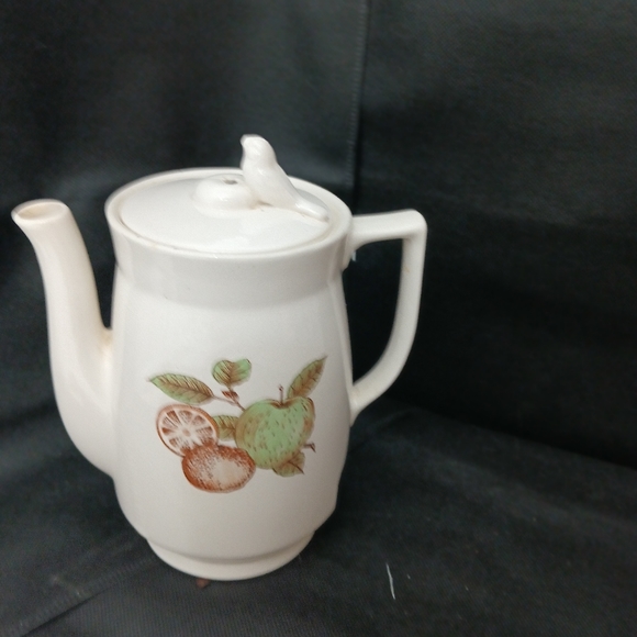 HOT POT Japanese Electric tea /coffee kettle VINTAGE WHISTLE Bird Hand Painted - Picture 10 of 13